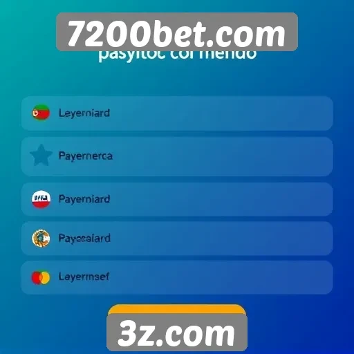Métodos de pagamento aceitos no 7200bet